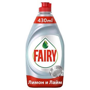 Средство для мытья посуды Fairy Platinum Лимон и лайм 430мл - купить, цены на - фото 9