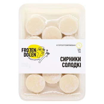 Сырники Frozen Dozen сладкие замороженные 550г