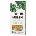 Галети овочеві Plantfood з броколі та кабачком 240г