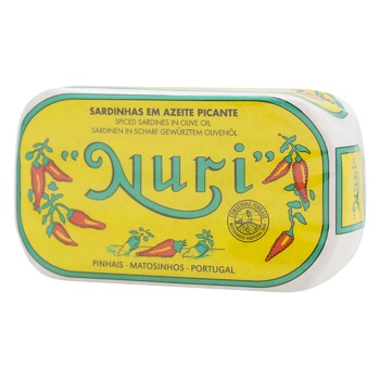 Сардина Nuri пикантная в оливковом масле 125г - купить, цены на WINETIME - фото 1