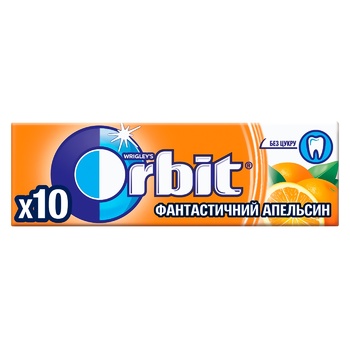 Резинка жевательная Orbit Фантастический апельсин 14г - купить, цены на NOVUS - фото 1