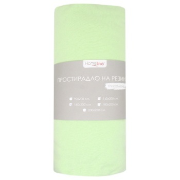 Home Line Light Green Knitted Bed Sheet 160х200cm - buy, prices for ULTRAMARKET - photo 1