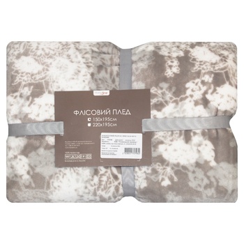 Home Line Beige Fleece Plaid 150х195cm - buy, prices for MegaMarket - photo 1