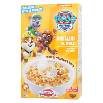 Dolci Preziosi Paw Patrol Cereal Rings with Honey 375g - buy, prices for WINETIME - photo 1