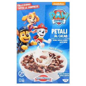 Пластівці Dolci Preziosi Paw Patrol цільнозернові з какао 376г - купити, ціни на WINETIME - фото 2