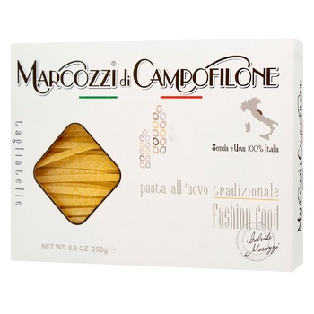 Marcozzi Di Campofilone Tagliatelle Egg Pasta 250g - buy, prices for WINETIME - photo 1