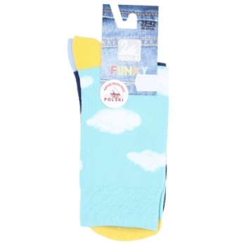 Wola Funky Blue Socks 39-42s - buy, prices for MegaMarket - photo 1