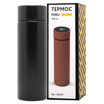 Bergamo Peru Black Thermos 350ml - buy, prices for MegaMarket - photo 1