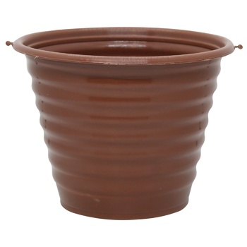 Uniplast Ribbed Flower Pot 125mm - buy, prices for MegaMarket - photo 2