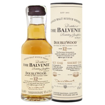 Balvenie Double Wood Whiskey  12y.o. 40% 0.05l - buy, prices for MegaMarket - photo 1