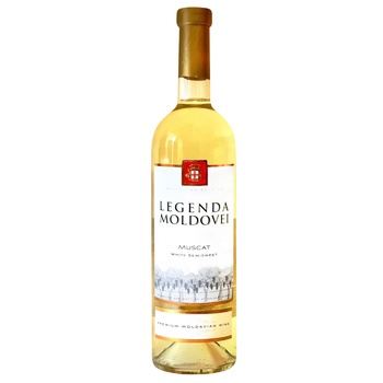 Legenda Moldovei Muscat White Semi Sweet Wine 0.75l - buy, prices for Supermarket "Kharkiv" - photo 1