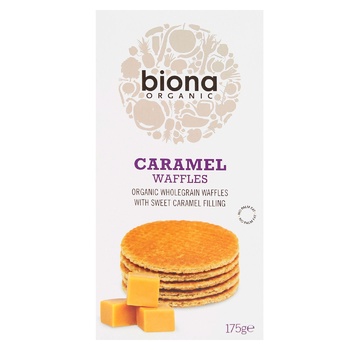 Вафли Biona Organic с карамельным сиропом органические 175г - купить, цены на - фото 3