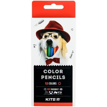 Kite Dogs Colored Pencils 12pcs - buy, prices for COSMOS - photo 1