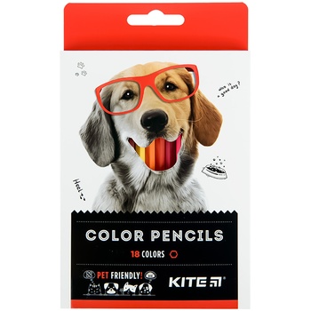 Kite Dogs Colored Pencils 18pcs - buy, prices for Auchan - photo 1