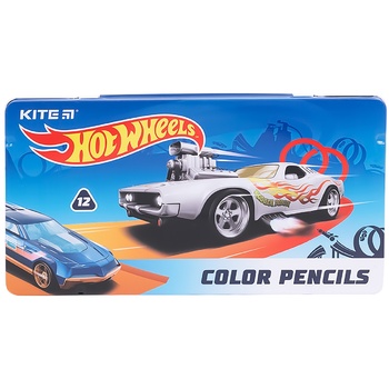 Карандаши Kite Hot Wheels цветные трехгранные 12шт - купить, цены на - фото 1