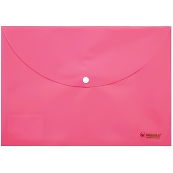 Norma Pastel Pink Envelope-folder with Button A4