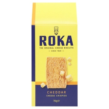 Roka Cheese Crispies with Cheddar Cheese 70g - buy, prices for WINETIME - photo 2