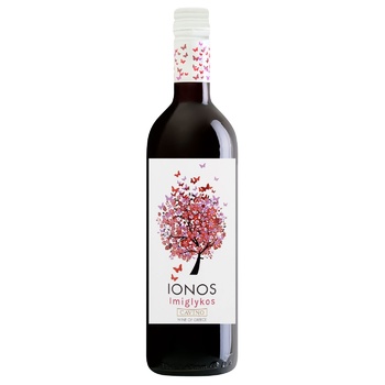 Ionos Imiglikos Red Semisweet Wine 11% 0.75l - buy, prices for Epicentr FOOD - photo 1