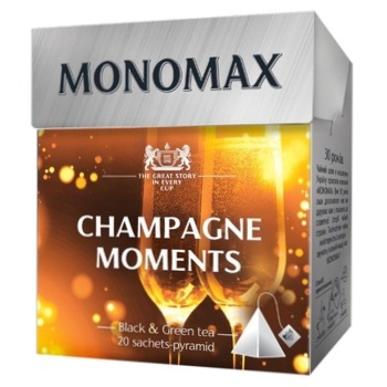 Monomah Champagne Moments Black and Green Tea 2g*20pcs - buy, prices for Auchan - photo 1