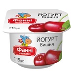 Йогурт Фанни Вишня 1,5% 115г
