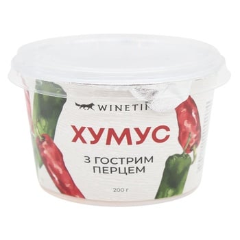 Winetime Hummus with Hot Pepper 200g - buy, prices for WINETIME - photo 1