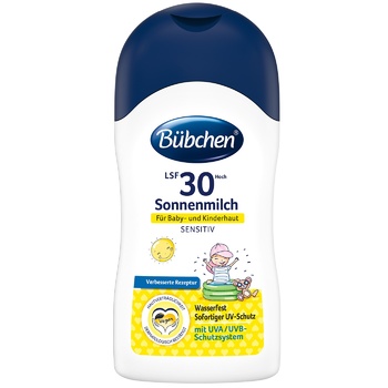 Bubchen Sensitive Sunscreen Milk with Coefficient 30+ 50ml - buy, prices for - photo 1