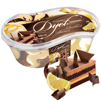 Cream Dyet Ice Cream Biscuit Lemon 555g - buy, prices for MegaMarket - photo 1