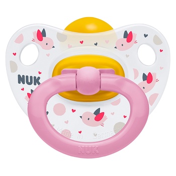 Пустушка Nuk Happy Kids Пташка ортодонтична латексна 2р - купити, ціни на - фото 1