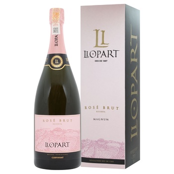 Llopart Rose Brut Sparkling Wine 11.5% 1.5l - buy, prices for - photo 1