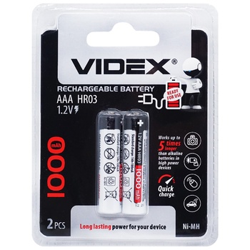 Videx Battery HR3 LSD 1000 2pcs