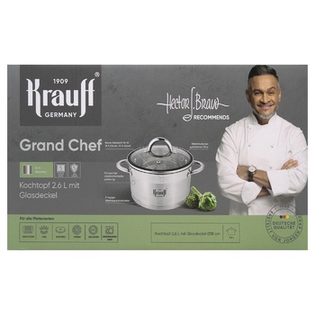 Krauff Pan with Lid 18cm 2.6l - buy, prices for Tavria V - photo 2