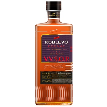 Koblevo  V.V.S.O.P. 5 Years Cognac of Ukraine 40% 0.5l - buy, prices for Za Raz - photo 1