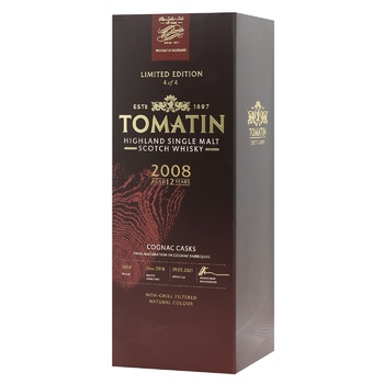 Віскі Tomatin French Collection Cognac 12 років 46% 0,7л - купити, ціни на WINETIME - фото 4