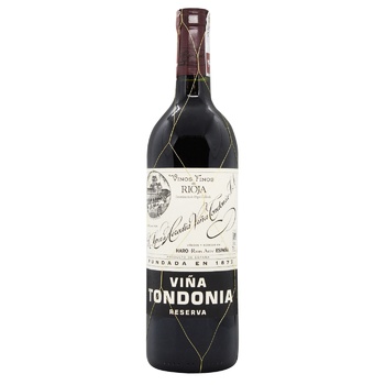 Вино Vina Tondonia Tinto Reserva червоне сухе 13% 0,75л - купити, ціни на МегаМаркет - фото 1