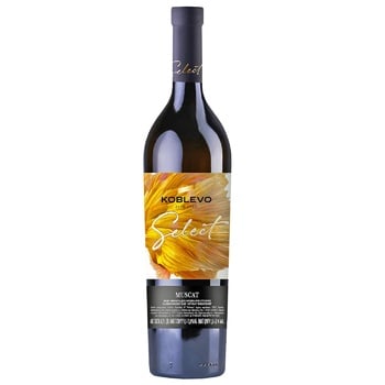 Koblevo Muscat Select White Semi-sweet Wine 9.5-13% 0.75l - buy, prices for Auchan - photo 1