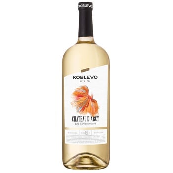 Koblevo Chateau D`Arcy White Semi-sweet Wine 9-12% 1.5l - buy, prices for ULTRAMARKET - photo 1