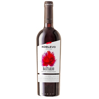 Koblevo Bordo Bastardo Red Semi-Sweet Wine 0.75l - buy, prices for Auchan - photo 2