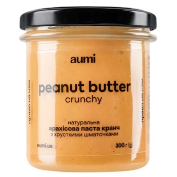 Aumi Crunchy Peanut Butter 300g - buy, prices for - photo 1