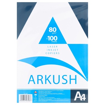 Arkush Paper A4 80g/sq.m 100 sheets - buy, prices for MegaMarket - photo 1