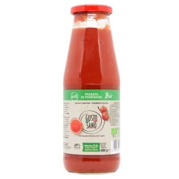 Gusto Sano Organic Tomato Puree 680g - buy, prices for WINETIME - photo 1