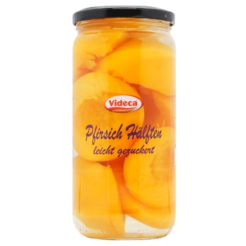 Videca Halves Peach in Light Sugar Syrup 720ml - buy, prices for WINETIME - photo 1