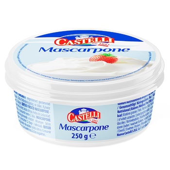 Сир Castelli Маскарпоне 80% 250г - купити, ціни на МегаМаркет - фото 1