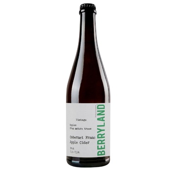 Berryland Cabernet Franc Apple Brut Sparkling Cider 7-7.5% 0.75l - buy, prices for WINETIME - photo 1