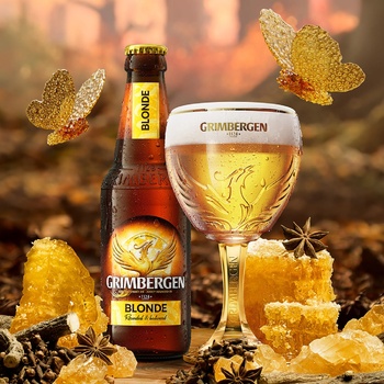 Пиво Grimbergen Blonde светлое 6,3% 0,33л - купить, цены на Ашан - фото 4