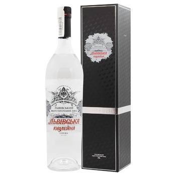 Lvivska Yuvileyna Vodka 40% 0.75l - buy, prices for WINETIME - photo 1