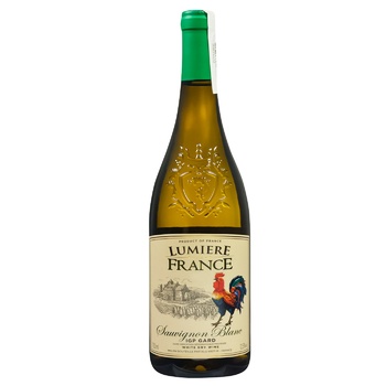 Вино Lumiere France Sauvignon Blanc біле сухе 12,5% 0,75л - купити, ціни на - фото 1