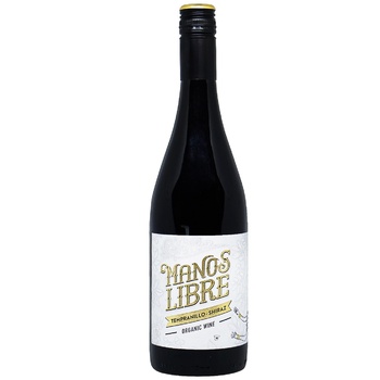 Manos Libre Tempranillo Shiraz Red Dry Wine 13.5% 0.75l - buy, prices for Auchan - photo 1