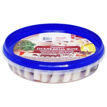 Auchan Preserves Herring fillet pieces in oil with aroma of fragrant herbs 180g - buy, prices for Auchan - photo 1