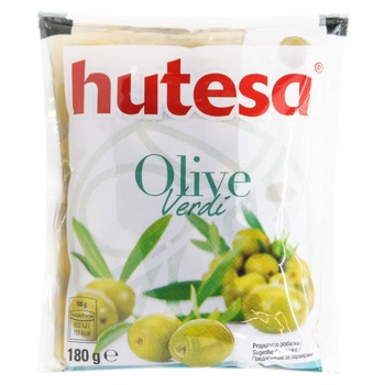 Оливки Hutesa с косточкой 80г - купить, цены на МегаМаркет - фото 1