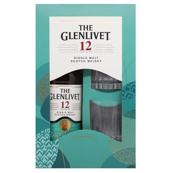 Glenlivet Double Oak 12yo Whiskey 40% 0.7l + 2 Glasses - buy, prices for - photo 3
